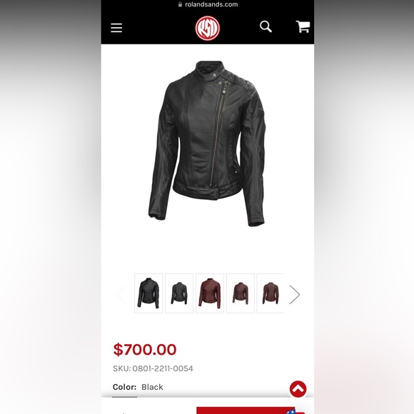 Roland Sands Riot Black Leather Jacket Women Size Large - Picture 7 of 7